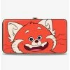 Outlet ✨ Disney Pixar Turning Red Red Panda Mei Smiling Face Close Up Hinged Wallet 👏 -Bags & Purses Shop Online 20334857 hi